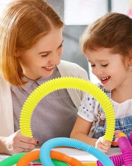 8 16 24 32 Pcs Pop Tubes Sensory Toys UrChoice Fine Motor Skills & Learning for Toddlers Fidget Toys and Party Favors for Kids