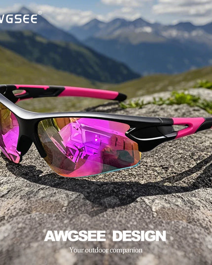 Sports Sunglasses for Men & Women – Semi-Rimless UV400 Protection for Baseball, Running, Fishing, Golf & Driving