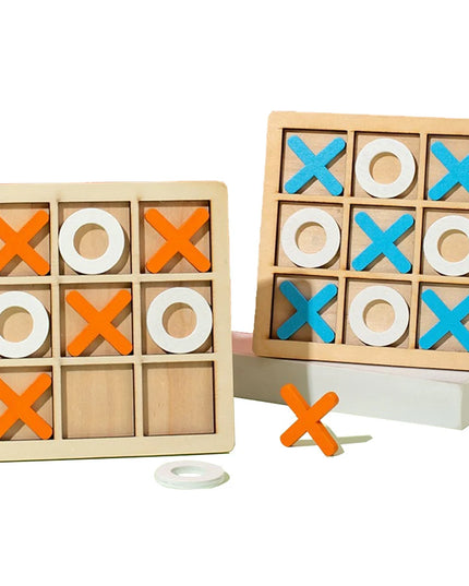 Montessori Play Game Wooden Toy Mini Chess Interaction Puzzle Training Brain Learing Early Educational Toys For Children Kids