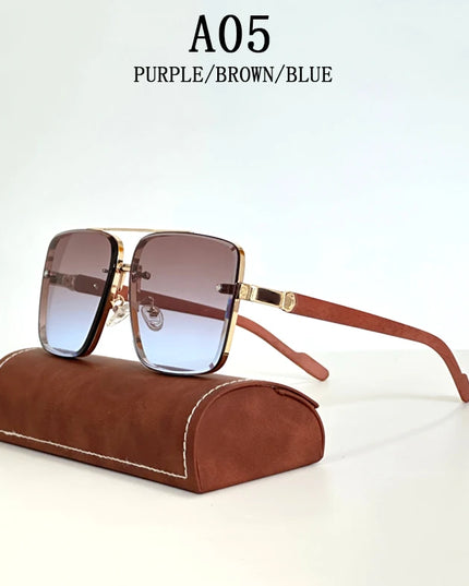 2023 Sunglasses For Men Square Sunglasses Women Trendy Luxe Vintage Fashion Glasses Retro Steampunk Shades Gafas De Sol Hombre