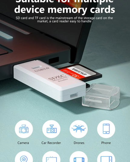 2 in 1 USB 3.0 Card Reader Micro TF sd card Reader usb adapter High Speed Cardreader TF Memory card For PC Laptop Accessories