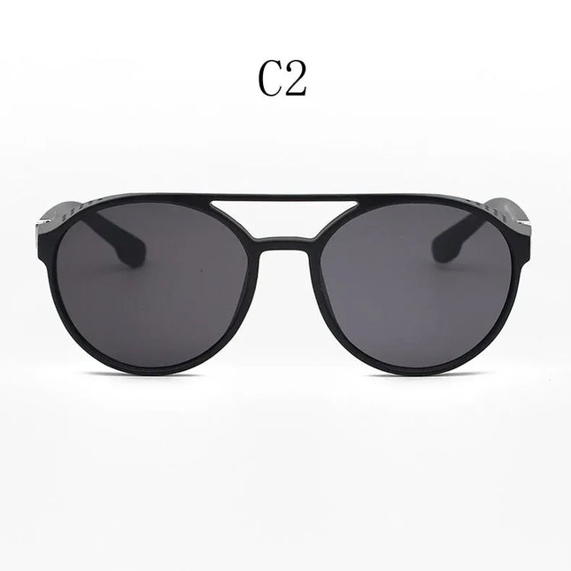 Classic Gothic Steampunk Style Sunglasses Men Women Brand Designer Retro Round Colorful Lens Vintage Sun Glasses UV400