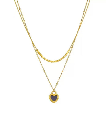 Stainless Steel Envelope Pendant Necklace Metal Waterproof Jewelry For Women