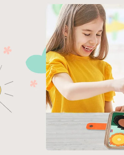 Montessori Busy Book for Toddlers,Educational Sensory Toy,Felt Quiet Book for Baby, Preschool Learning Activities for Kids Gift