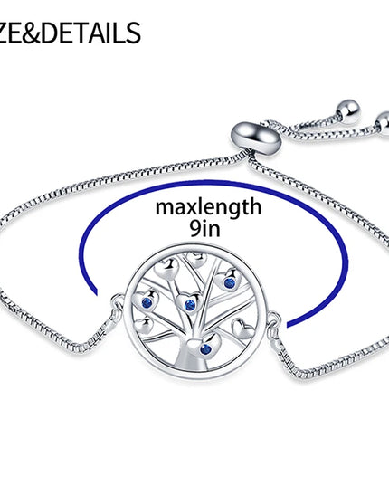 Bracelet Original 925 Silver Lucky Symbol Zircon Bracelet Luxury Jewelry For Woman Romantic Valentine's Day Jewelry Gifts