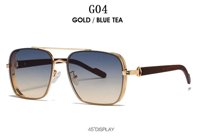 2023 Sunglasses For Men Square Sunglasses Women Trendy Luxe Vintage Fashion Glasses Retro Steampunk Shades Gafas De Sol Hombre