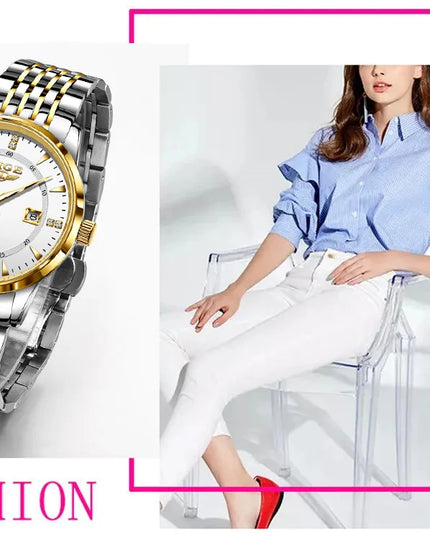 LIGE New Waterproof Watches Women Fashion Women's Bracelet Watch Top Brand Luxury Date Quartz Watch for Women Relogio Feminino