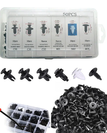 Auto Fastener Clip Mixed Car Body Push Retainer Pin Rivet Bumper Door Trim Panel Fastener Kit Car Clips Box or Bag packaging