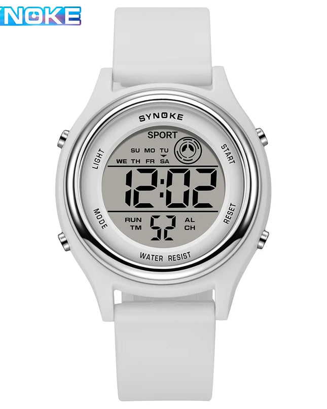 SYNOKE Colorful Children Seven Lights Watches Sport Students Digital Watch For Kids Waterproof Electronic Watch Shock Resist