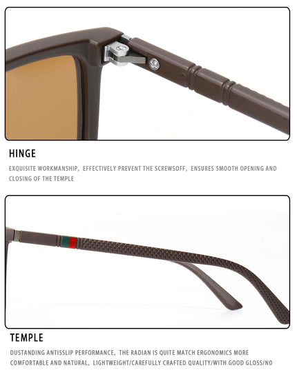 Luxury Square Vintage Polarized Cycling Sunglasses Men Women Fashion Travel Driving Fishing Sun Glasses Male Eyewear UV400