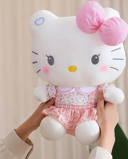 Hello Kitty Anime Hello Kitty Stuffed Toys Plushier Soft Pillow Birthday Gifts For Girls Kawaii Hello Kitty Plush Dolls