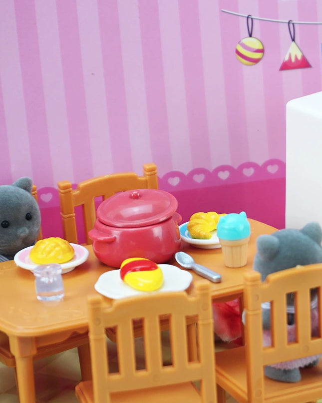 Toys Doll 1:12 Forest Family Montessori Kitchen Compatible Miniature Dollhouse Kitchen Accessories Furniture Pretend Play Gifts