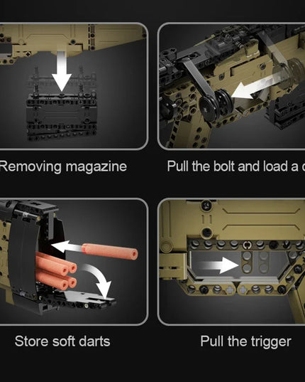 high power lens Cada City Police Military Weapon Sniper Rifle series Building Blocks WW2 For Assault Rifle Bricks Toys Kids Gift