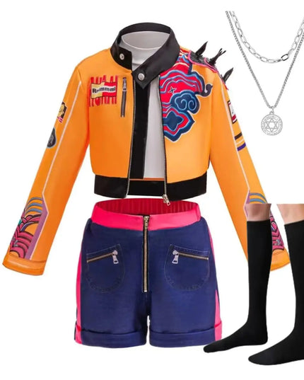 Kpop Girls Stage performance cos Halloween Carnival  theme party performance Idol Roleplay Fashion girls suits