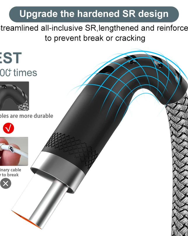 USB TYPE C Fast Charge Cable Android Micro USB line USB to LIGHTNING Extend Charging Cable for iPhone 14 Xiaomi OnePlus Samsung