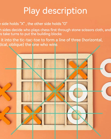 Montessori Play Game Wooden Toy Mini Chess Interaction Puzzle Training Brain Learing Early Educational Toys For Children Kids
