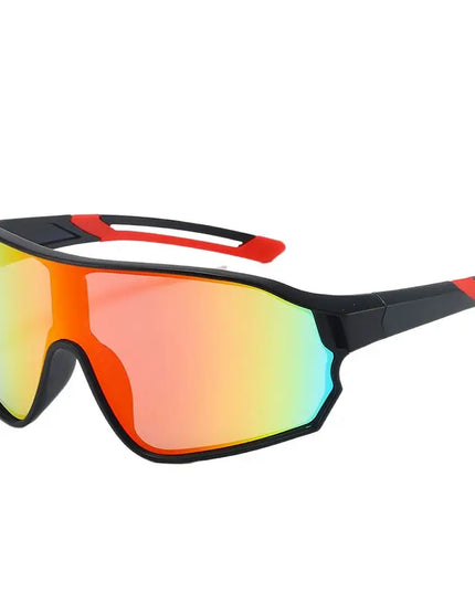 Outdoor cycling sunglasses bicycle windproof sunglasses dazzle color lens sunshade sports sunglasses