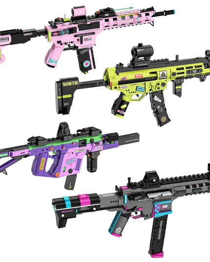 Cool Toy Guns Building Blocks Models Gun Military Weapon Simulated Shooting Plastic Mini Bricks Assembly Toys Boys Gifts