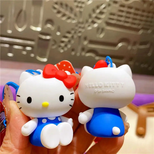 New Hello Kitty Creative Keychain Backpack Pendant Car Interior Couple Accessories Cartoon Decoration Children's Birthday Gift