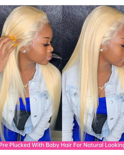 613 Blonde 360 Full Lace Wig Human Hair Pre Plucked Hd 13x4 13x6 Lace Front Wig Blonde Brazilian Straight Frontal Wigs For Women