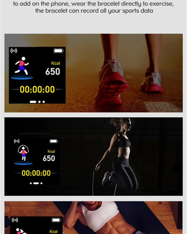 Smartwatch Men Women Wristwatches Smart Watch Message Fitness Monitor Bracelet Birthday Gift Electronic Clock For Android IOS