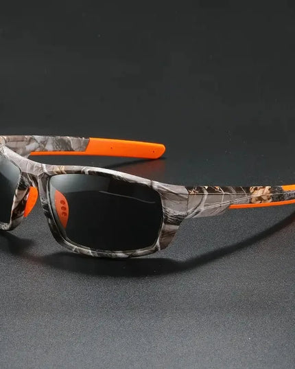 New Sunglasses for Men Sport Polarized Square Frame Camouflage Sun Glasses Driving Fishing Cycling Skiing Sun Eyewear UV400