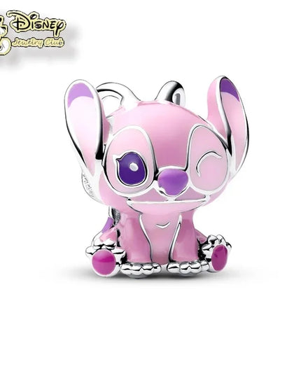 MINISO Cartoon NEW DIY  Lilo & Stitch Angel Charm Bead Hot Sale Fashion Women Jewelry Fit  Europeans  2025