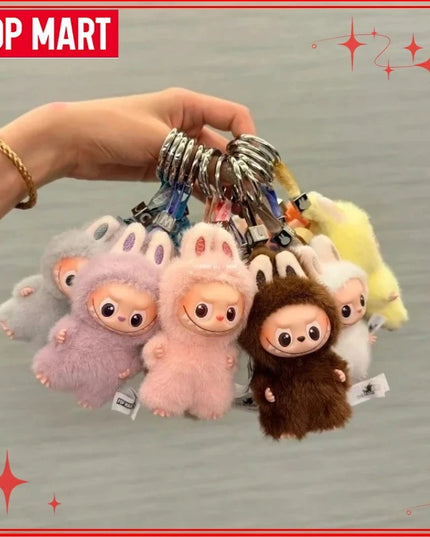 POP MART The Monsters Labubu V4 Pin for Love Series  Blind Box Vinyl Face Plush Doll Pendant Keychain Toy Christmas Gifts