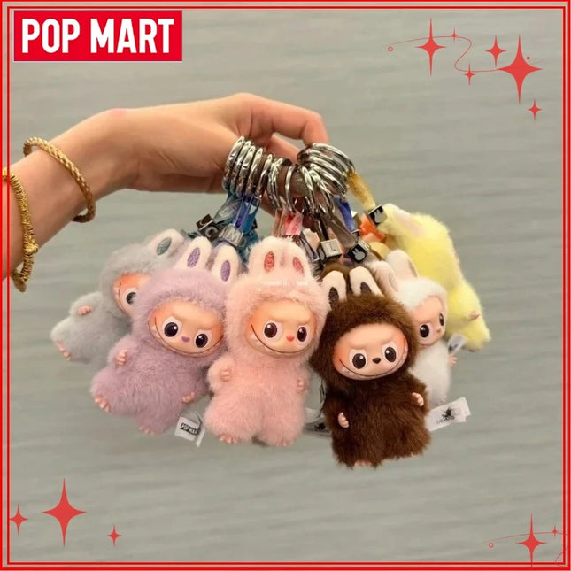 POP MART The Monsters Labubu V4 Pin for Love Series  Blind Box Vinyl Face Plush Doll Pendant Keychain Toy Christmas Gifts