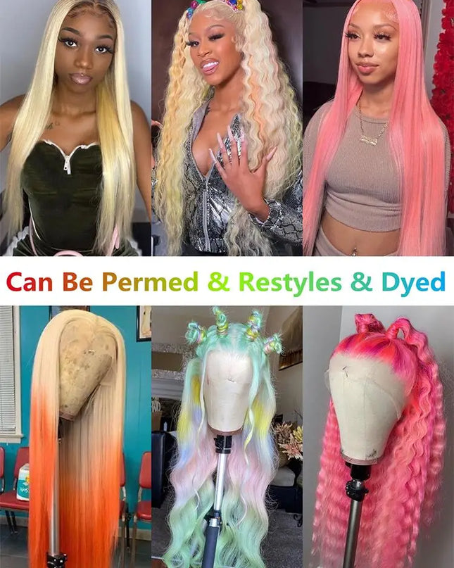 613 Blonde 360 Full Lace Wig Human Hair Pre Plucked Hd 13x4 13x6 Lace Front Wig Blonde Brazilian Straight Frontal Wigs For Women