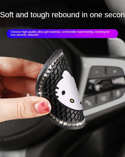 2pcs Sanrio Hello Kitty Car cup Coasters Cartoon car inner Decoration Anti Slip Mat silicone Car Cup pad Gifts for girl friend