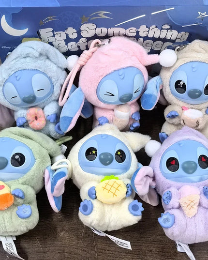 2025hot Stitch Eat Something Before Sleep Series Blind Box Plush Vinyl Toys Cute Doll Labu V3 Mystery Box Bag Pendant Decor Gift