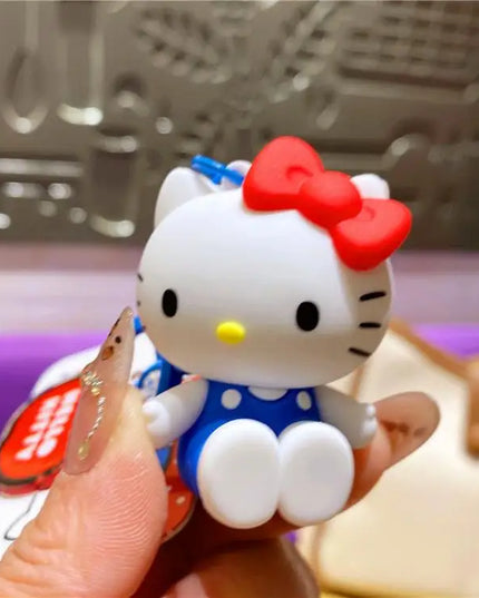 New Hello Kitty Creative Keychain Backpack Pendant Car Interior Couple Accessories Cartoon Decoration Children's Birthday Gift