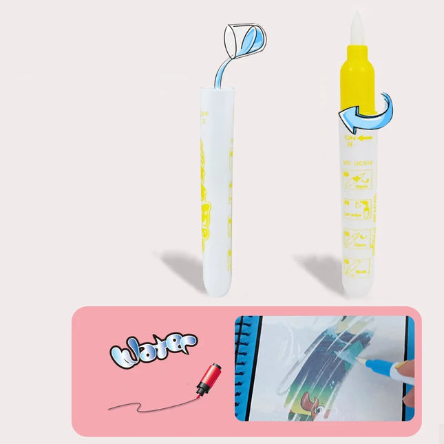 Montessori Toys Reusable Coloring Book Magic Water Drawing Book for Kids Toddler Toy Painting Book Educational Toys for Children