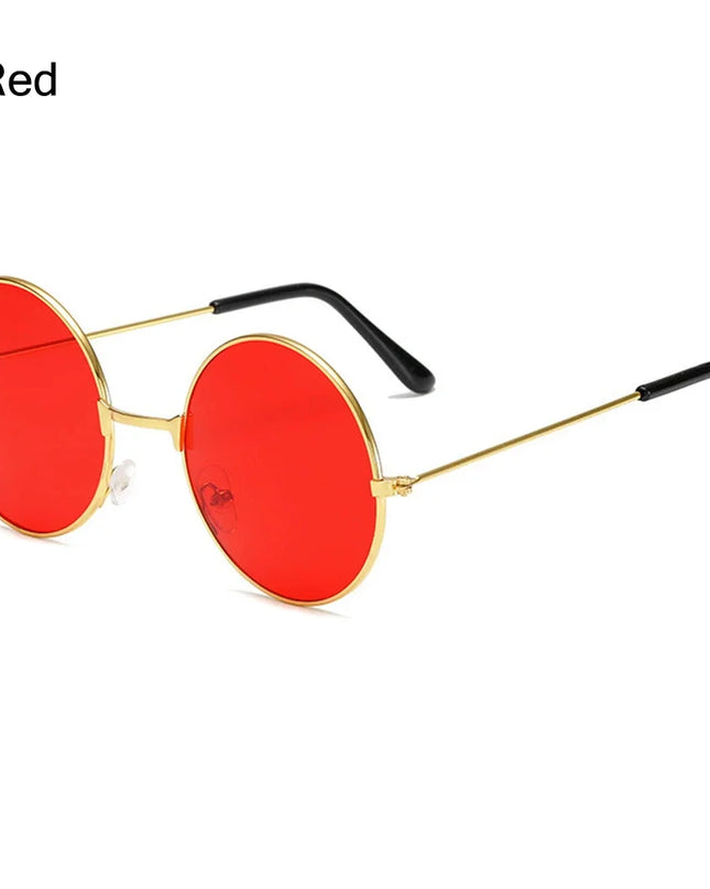 2022 Small Round Sunglasses Men Women Retro Punk Ocean Color Sun Glasses Gradient Clear Lens Eyewear Vintage Driving Glasses