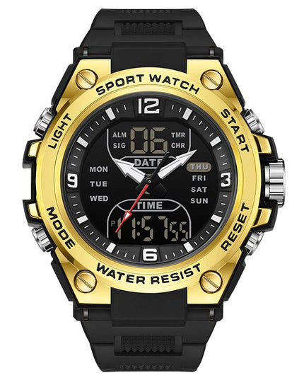 Fashionable and trendy men's sports and leisure watches, multifunctional electronic watches for teenagers and students