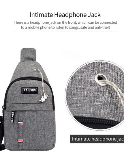 Men's Waterproof Large Capacity Fanny Pack, Adjustable Strap For Outdoor Activities, Travel Running, Hiking, And Cycling