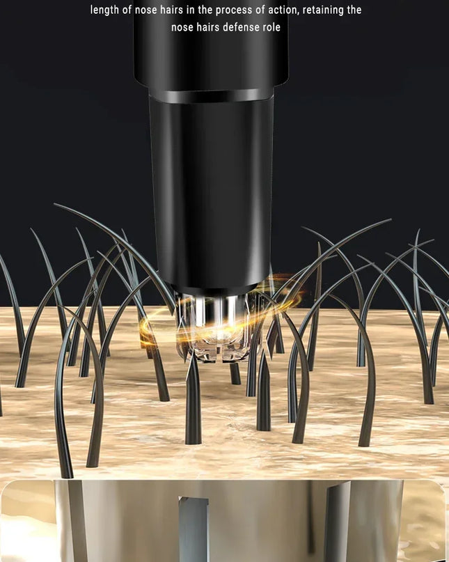 2 In 1 Electric Portable Ear And Nose Hair Trimmer Clipper 2024 Professional Painless Portable Eyebrow For Men