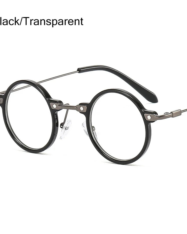 2022 Small Round Sunglasses Men Women Retro Punk Ocean Color Sun Glasses Gradient Clear Lens Eyewear Vintage Driving Glasses