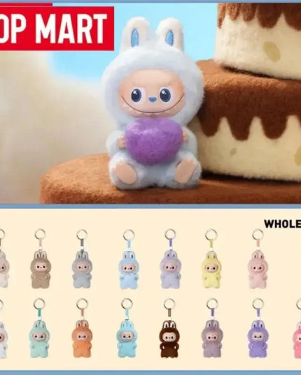 POP MART The Monsters Labubu V4 Pin for Love Series Mystery Blind Box Vinyl Face Plush Doll Pendant Keychain Toy Christmas Gifts