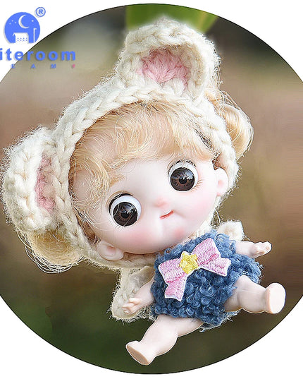 Small Dolls Mini Toys For Girls Gift Present House Accessories DIY Doll Furniture Set Bathroom Kitchen Living Room Bakery
