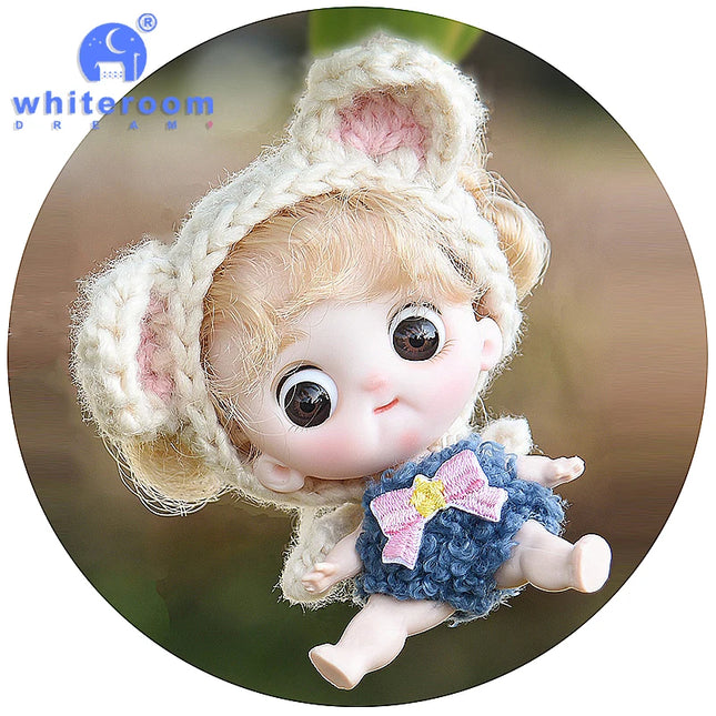 Small Dolls Mini Toys For Girls Gift Present House Accessories DIY Doll Furniture Set Bathroom Kitchen Living Room Bakery