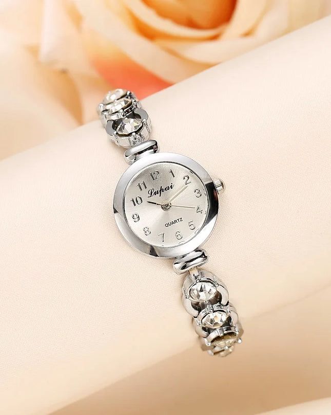 Women Watches 2024 Luxury Brands Stainless Steel Crystal Bracelet Wrist Watch Fashion Ladies Dress Reloj Mujer Montre Femme