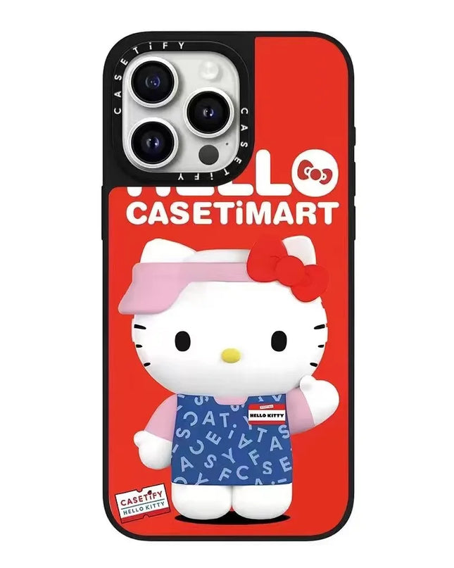 Hello Kitty Iphone 16 Promax Phone Case With Mirror Finish Technology Anti Drop All Inclusive Creative Cartoon Protective Cover