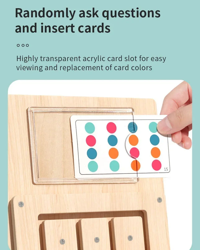 Montessori Wooden Color Shape Matching Cognition Learning Game Board Toys Early Education Children Brain Logic Thinking Develop