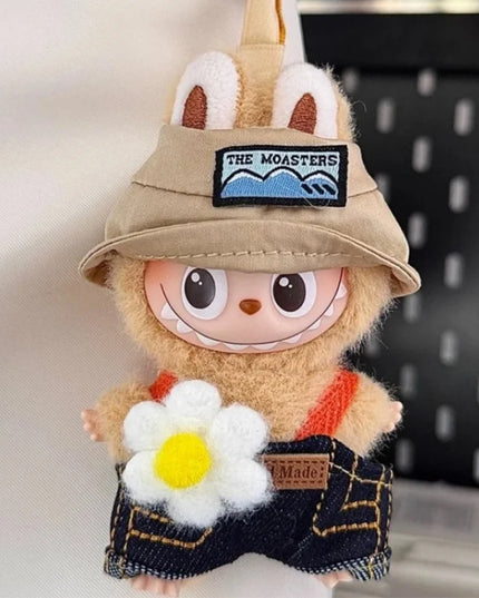 New For Mini Labubu 4.0 The Monsters Pin for Love Series Spring in the Wild Animal Jumpsuit Set For Labubu Doll Accessories Gift