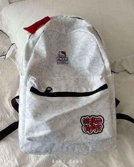 Hello kitty cartoon backpack Sanrio new animation cute student school bag outdoor travel storage large capacity backpack gift