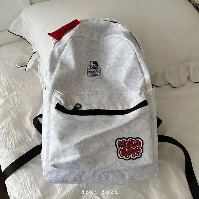 Hello kitty cartoon backpack Sanrio new animation cute student school bag outdoor travel storage large capacity backpack gift