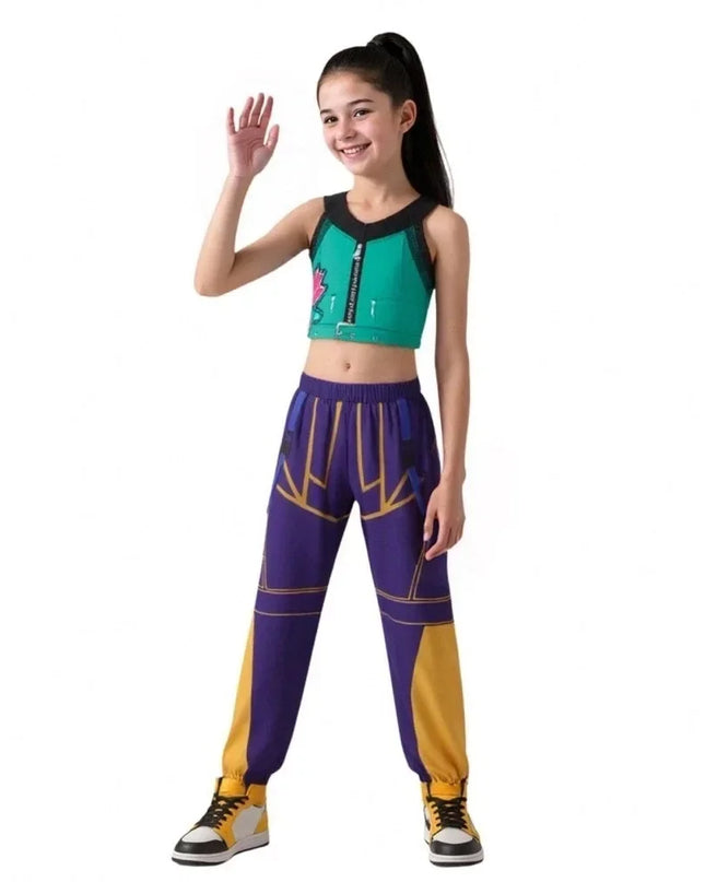 New Kids K-pop Demon Hunters Cosplay Mira Rumi Zoey Costume Girls Uniform Halloween Party 3D Printed Disguise Party Costumes