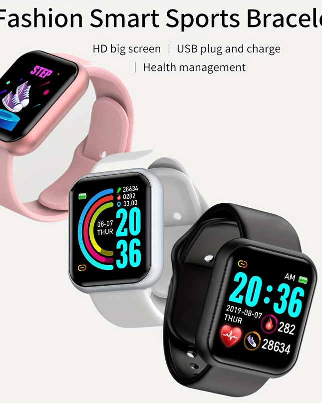 Smartwatch Men Women Wristwatches Smart Watch Message Fitness Monitor Bracelet Birthday Gift Electronic Clock For Android IOS